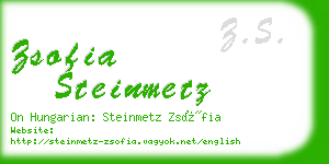 zsofia steinmetz business card